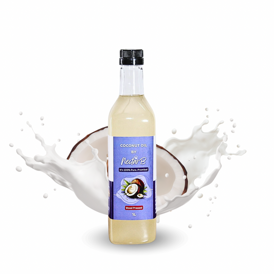 Wood Pressed Coconut Oil | 100% Pure | Kachi Ghani | Unrefined | Chemical-Free